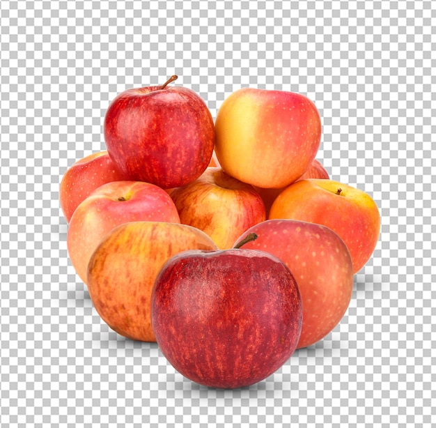 PSD 白い背景で隔離の新鮮なリンゴ