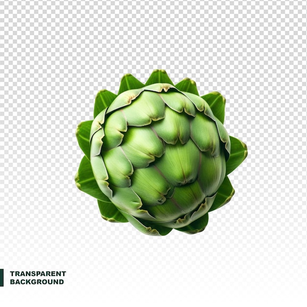 PSD fresh artichoke isolated on transparent background