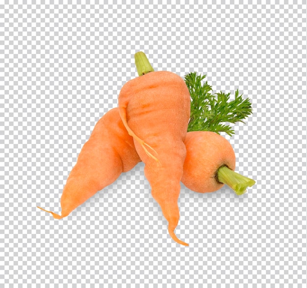 Fresh baby carrots isolated Premium PSD