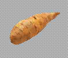 PSD fresh and beautiful batata doce isolated on transparent background