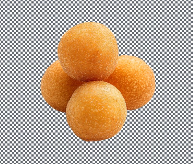 Fresh and beautiful bobo bissap bites isolated on transparent background