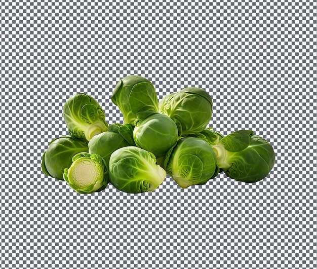 Fresh and beautiful brussels isolated on transparent background