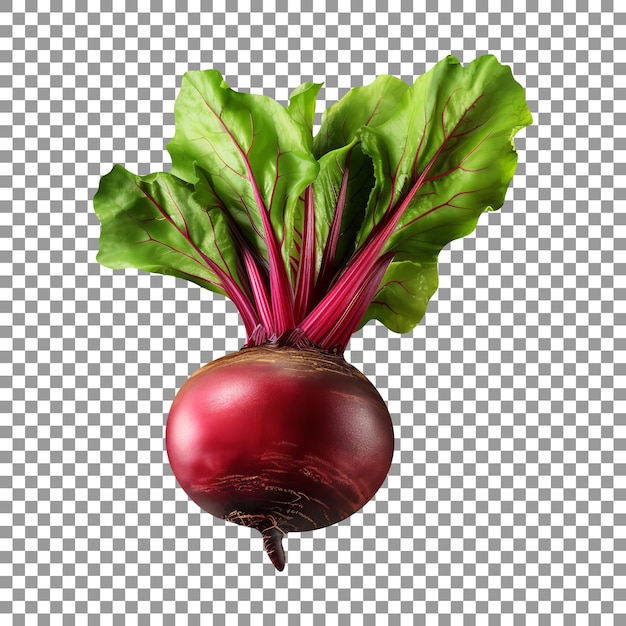 PSD fresh beet root isolated on transparent background