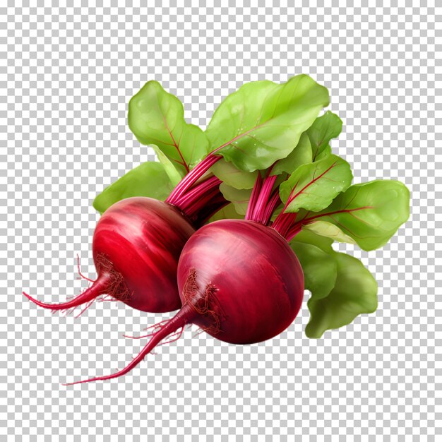 PSD fresh beetroots png with transparent background