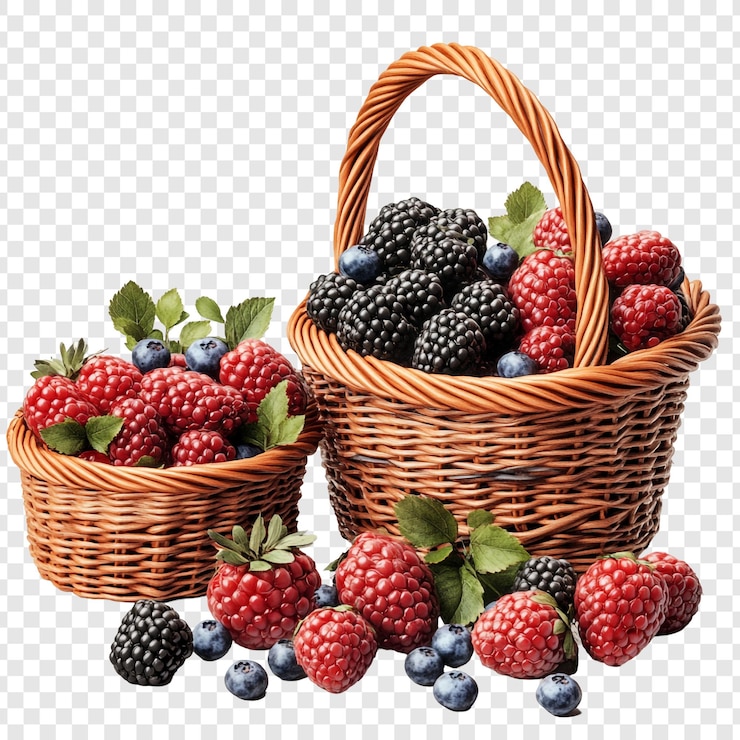 PSD fresh berry basket