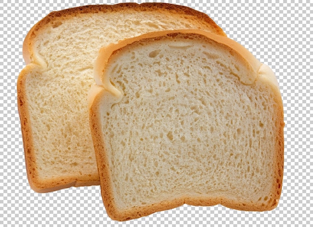 Fresh bread slice on alpha layer