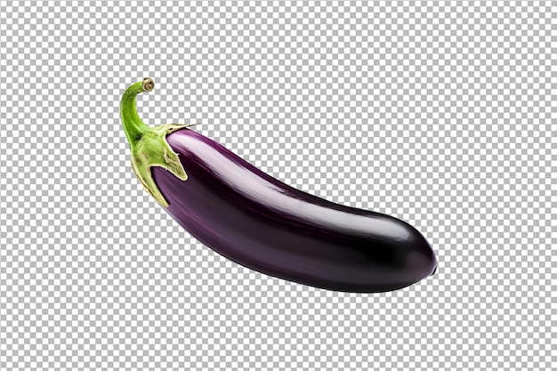 PSD fresh brinjal or eggplant png isolated on a transparent background