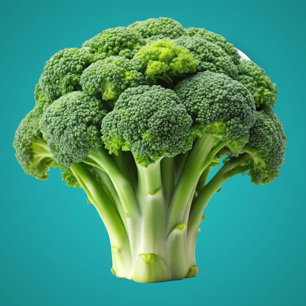 PSD broccoli freschi isolati su sfondo trasparente