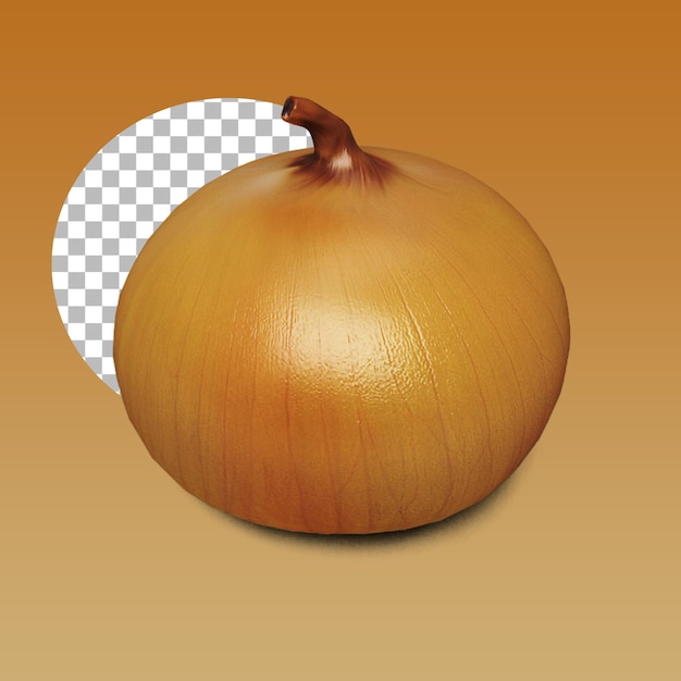 PSD fresh bulbs of onion for your asset design