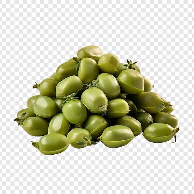 PSD fresh capers isolated on transparent background