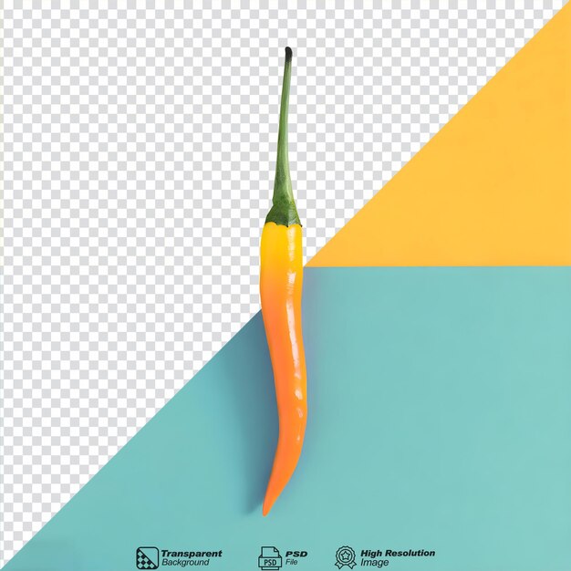 PSD fresh chilli isolated on transparent background