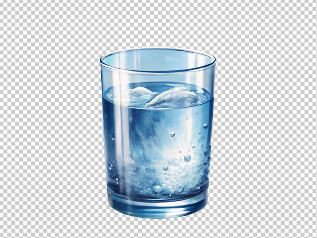 PSD fresh clean water glass