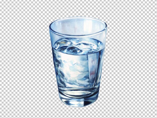 PSD fresh clean water glass