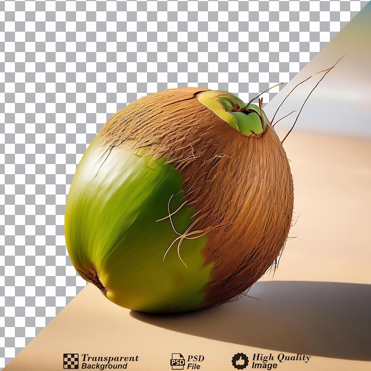 PSD fresh coconut clipart