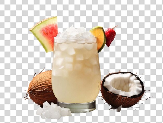 PSD a fresh coconut crush cooler png