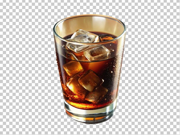 PSD fresh cola drink in glass