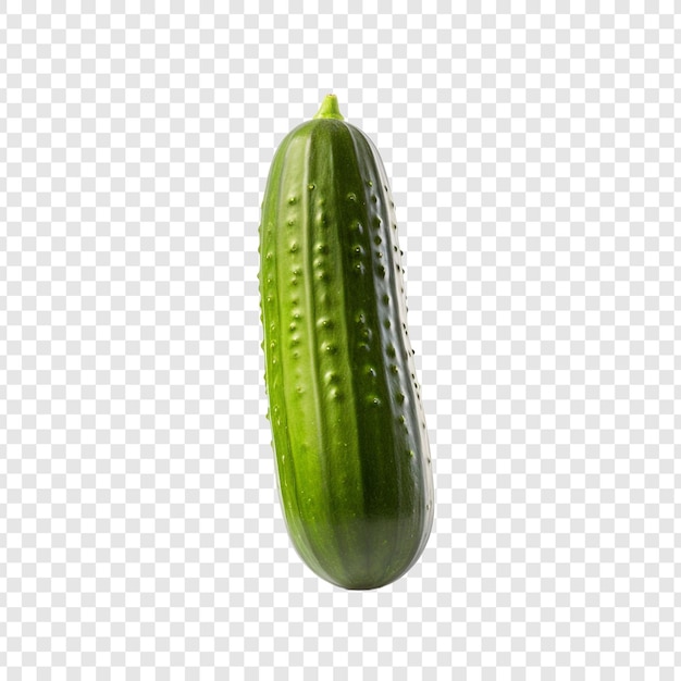 PSD fresh cucumber isolated on transparent background