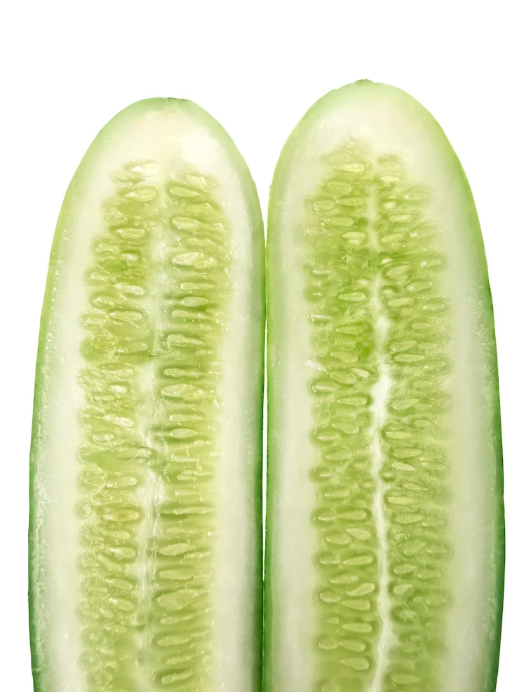 PSD fresh cucumber transparent background