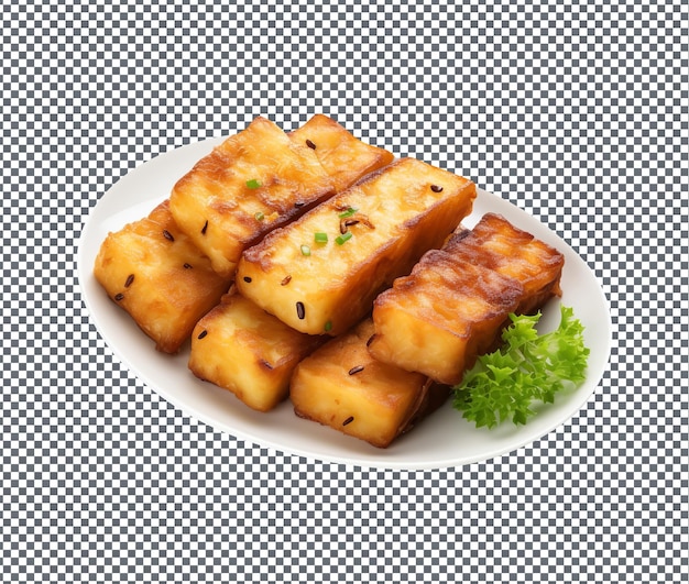 Fresh and delicious pan fried isolated on transparent background