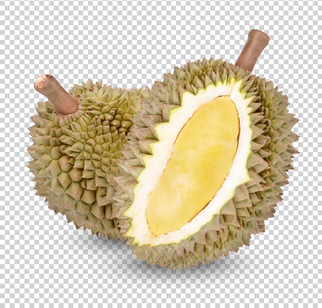 Frutta fresca di durian isolata