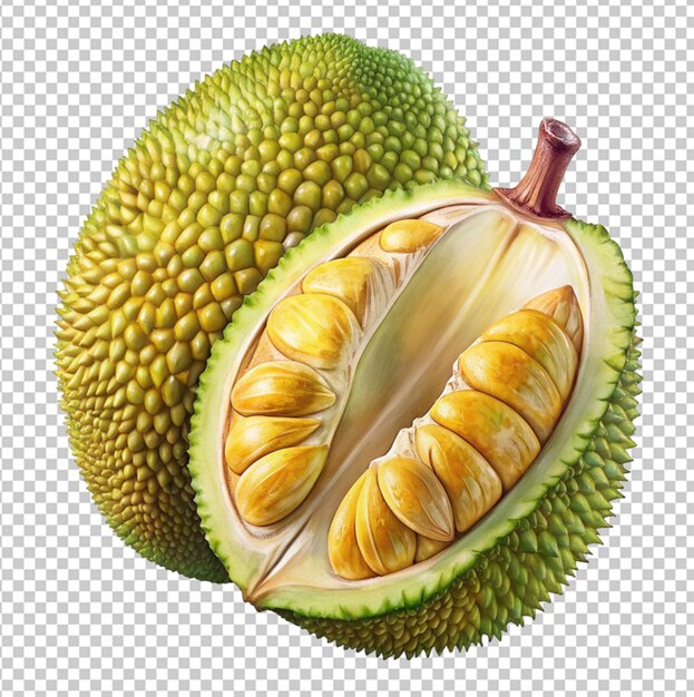 Fresh durian tropical fruit