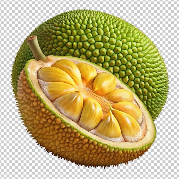 PSD fresh durian tropical fruit