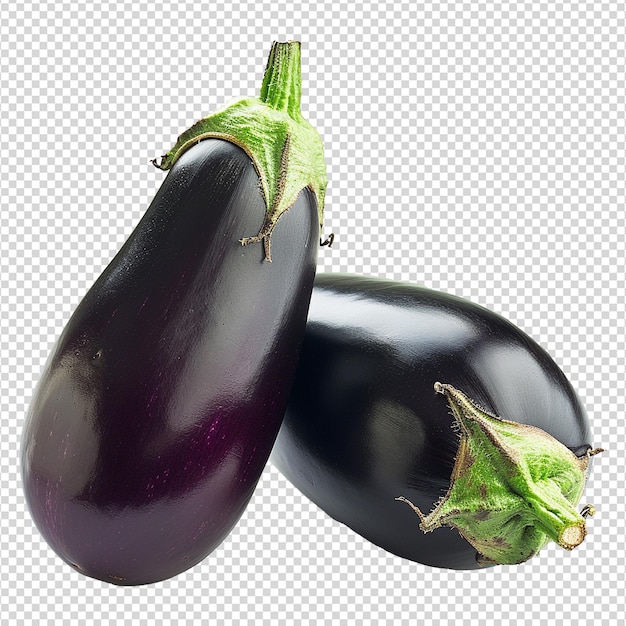 PSD aubergine fresche isolate su uno sfondo trasparente png