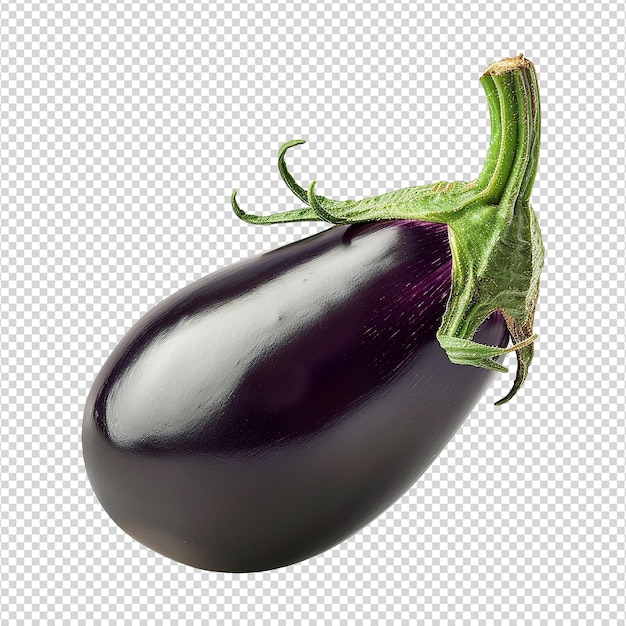 PSD fresh eggplant isolated on transparent background png