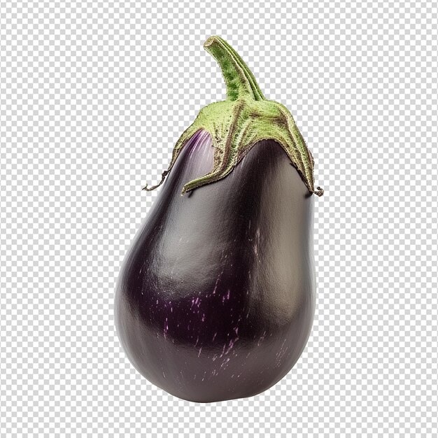 Aubergine fresche isolate su uno sfondo trasparente png