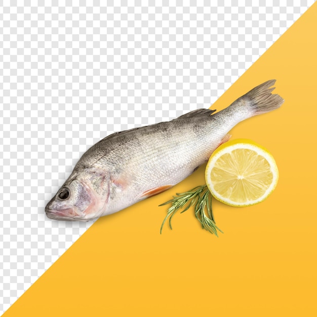 レモンと新鮮な魚