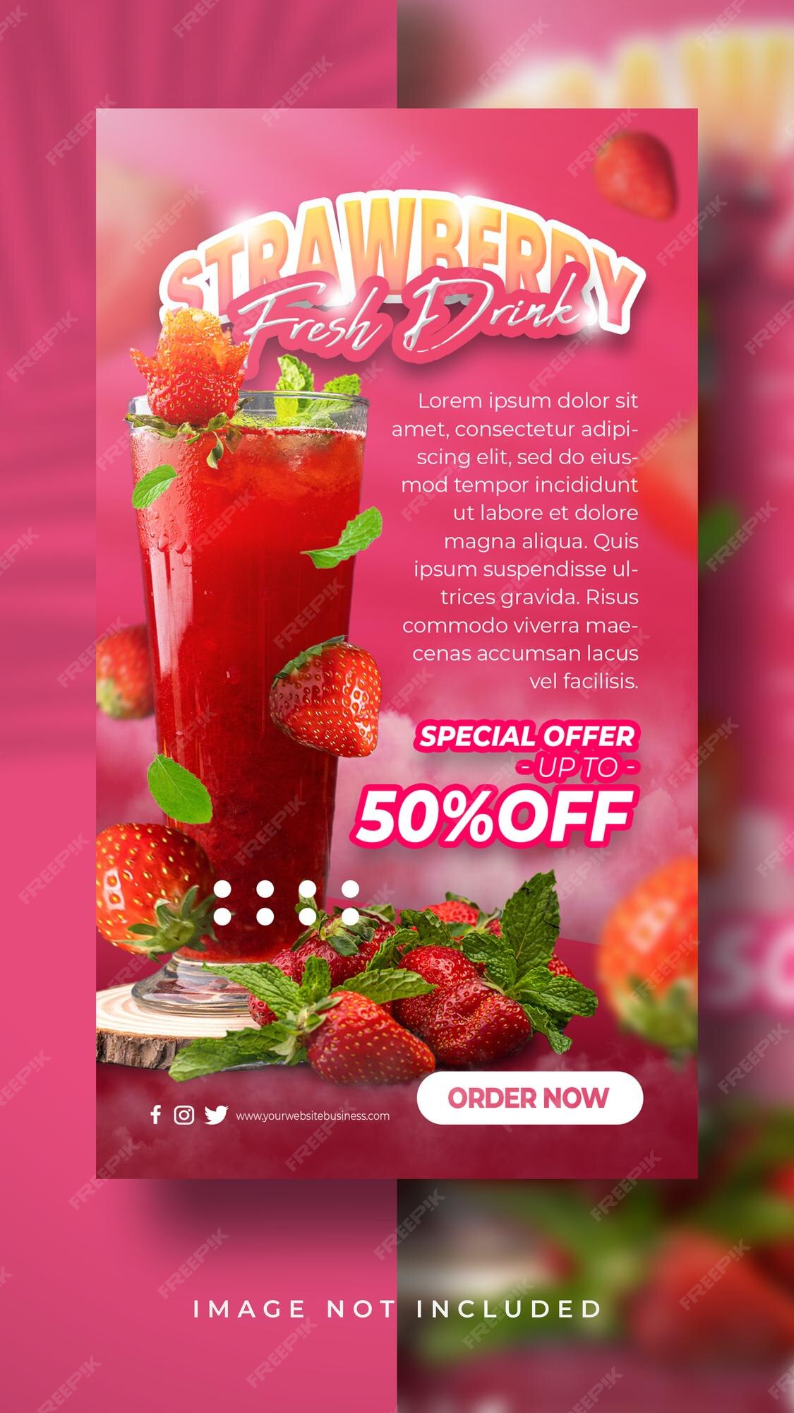 Premium PSD Fresh Fruit Juice Sweet Flavors Drink Menu For Promotion premium-psd-fresh-fruit-juice-sweet-flavors-drink-menu-for-promotion