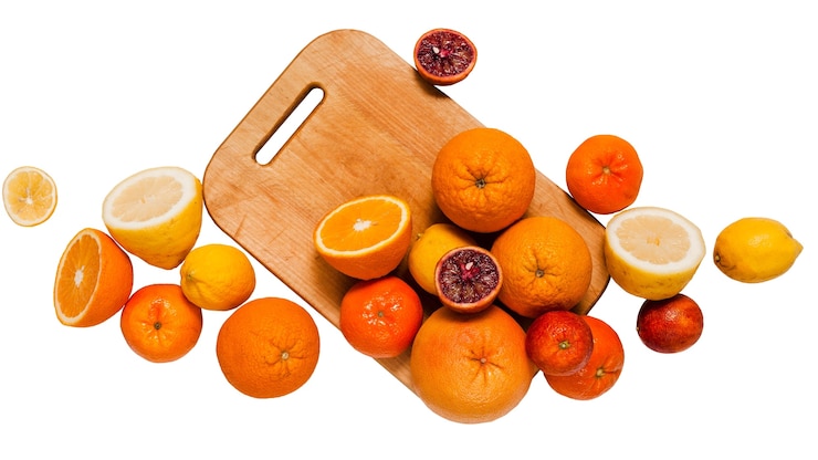PSD fresh fruits composition