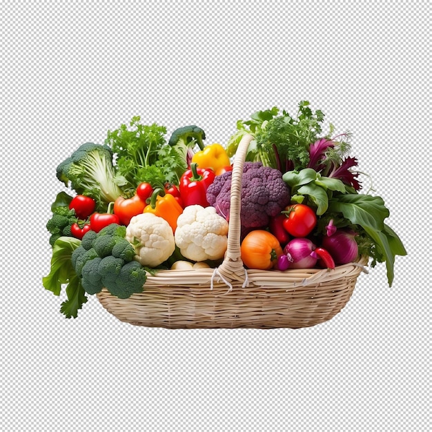 PSD fresh fruits and vegetables with a bunch of different colors png transparans background healthy food