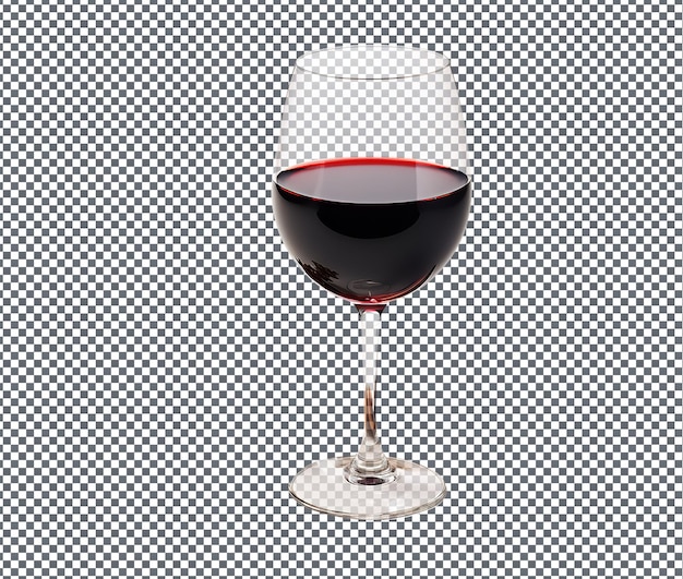 Fresh glass of wine isolated on transparent background