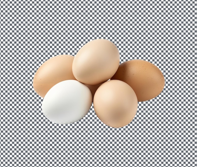 PSD fresh goose eggs larger isolated on transparent background