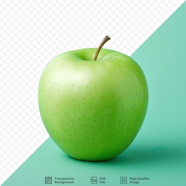 PSD fresh green apple isolated on transparent background