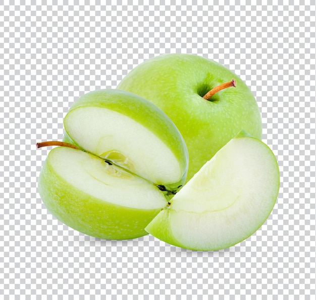 Fresh green apple isolated