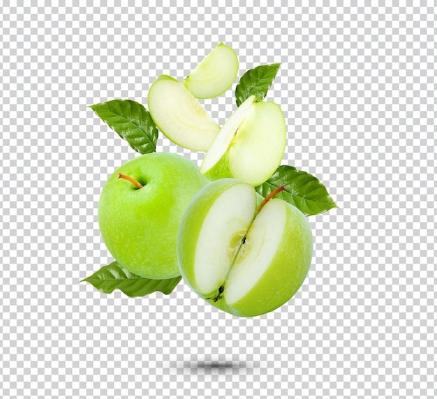 PSD mela verde fresca isolata