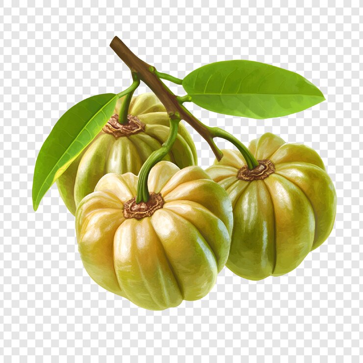 PSD fresh green fruits closeup image