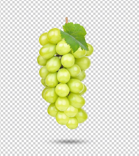 PSD fresh green grape isolated premium psd