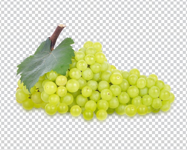 Fresh green grape isolated