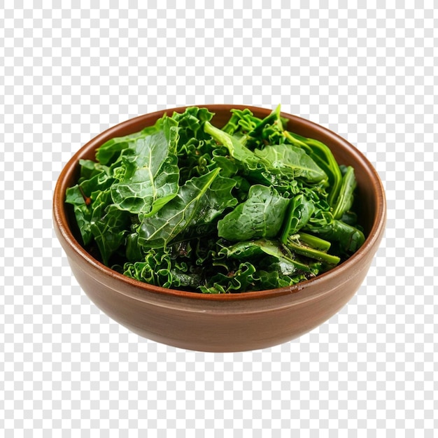 fresh green leafy kale in wooden bowl healthy food