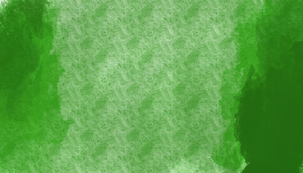 Fresh green watercolor surface with splatters