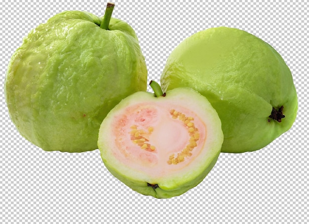 PSD frutta guava fresca sullo strato alfa