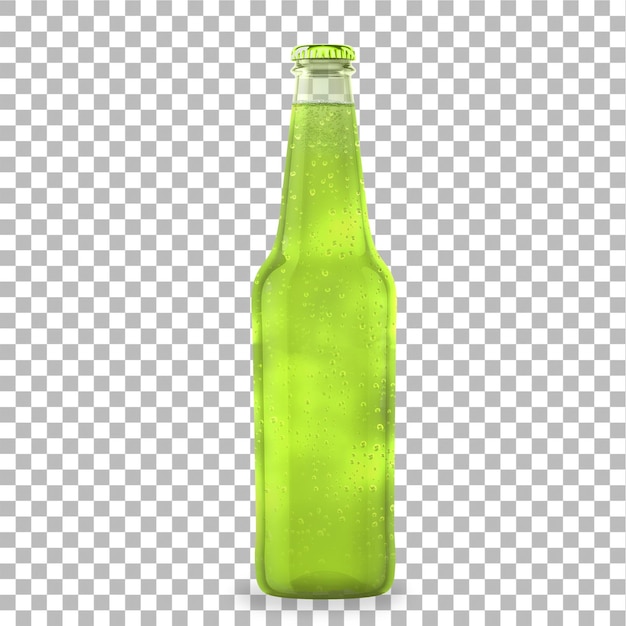 fresh juice bottle isolated against plain background summer element concept