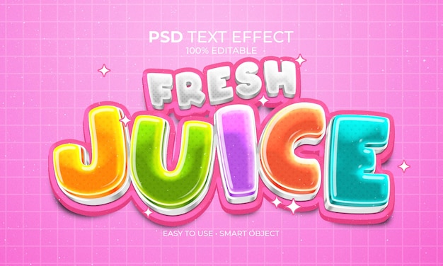 FRESH JUICE TEXT EFFECT