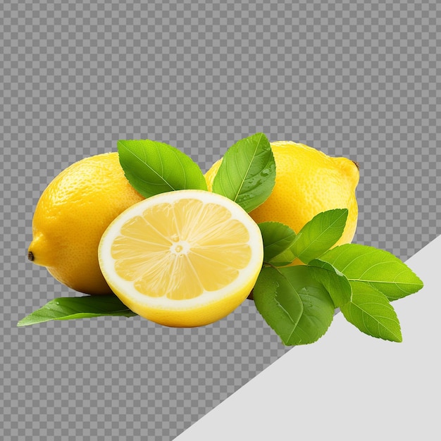 Fresh lime png isolated on transparent background