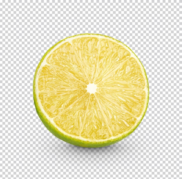 신선한 라임 슬라이스 절연 프리미엄 PSD