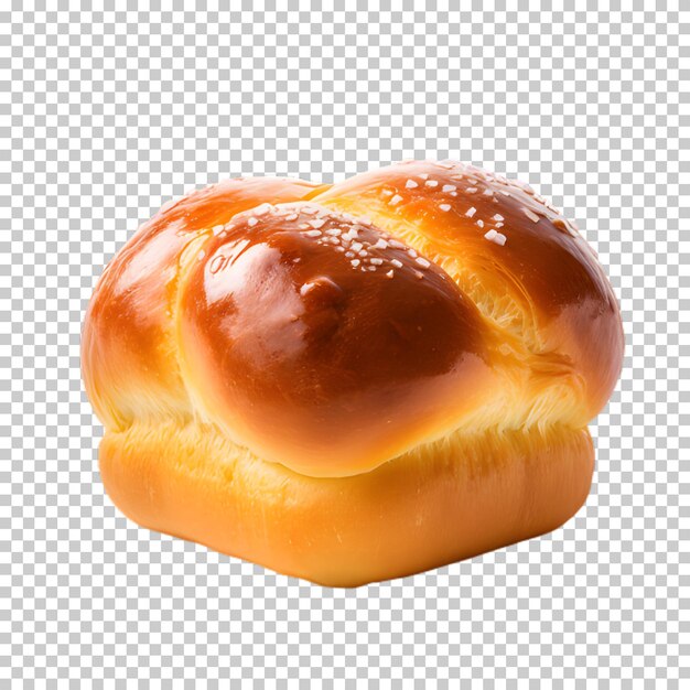 PSD fresh little single bread isolated on transparent background