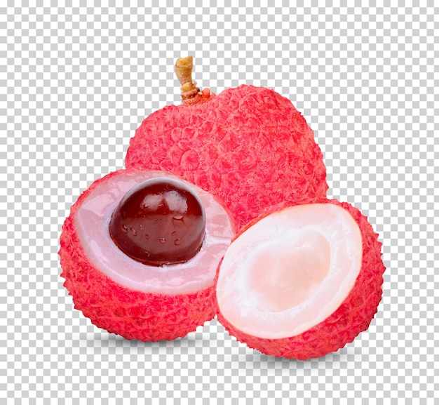 PSD fresh lychee isolated